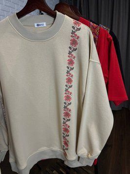 Світшот [Слобожанщина, Харківська область] one-size SS-00-beige-kharkiv фото